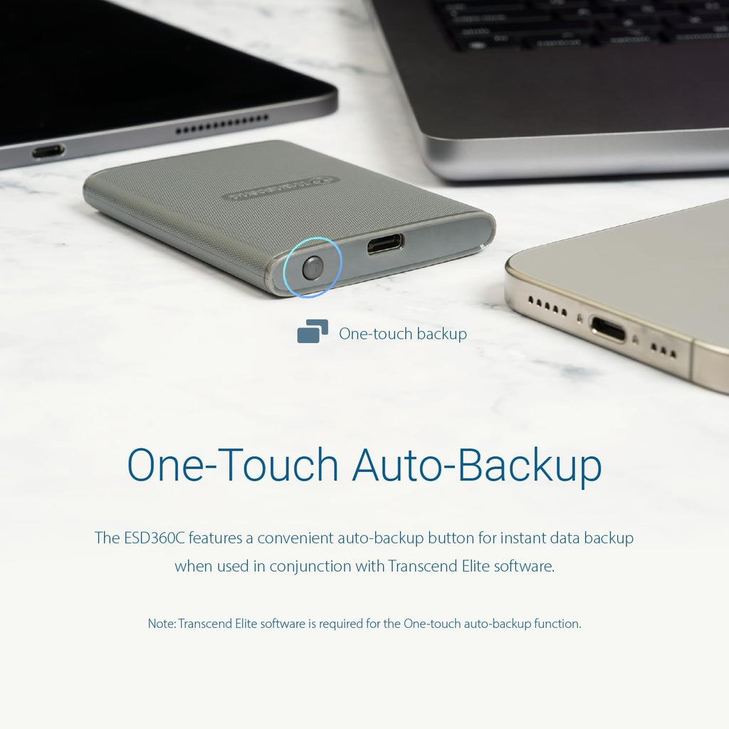 Transcend 1TB ESD360C Portable SSD Up to 2000MB/s USB3.2 Gen2x2, Type-C - Image 7