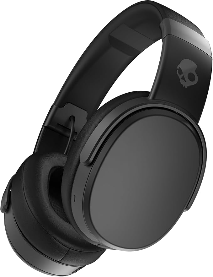 Skullcandy Crusher Wireless Multi-Sensory Bass Bluetooth Headphones - Black | Patented Crusher Bass Technology, Noise Isolating Over-Ear Fit, 50 Hours Battery, Microphone for iPhone Android by Skullcandy