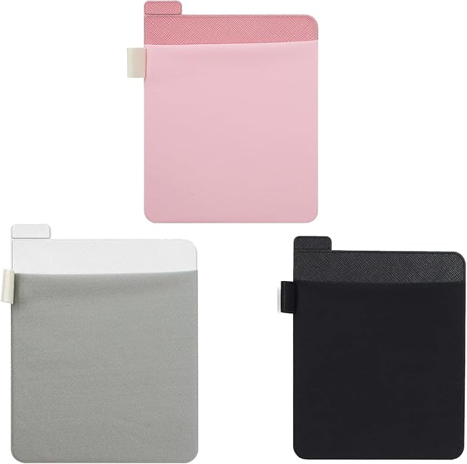 Portable External Hard Drive Carrying Case Sleeve Storage for Laptop, Reusable Adhesive Stick On Holder for Computer Accessories Wireless Mouse/Earphones/USB Cable,Travel Pocket Pouch - Image 6