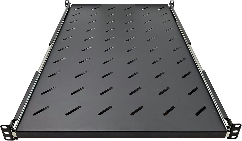 Electriduct 1U Sliding Shelf 30" Depth - Universal 19" Vented Rack Mount Tray 4-Post Network Equipment Server Cabinet Audio System Enclosure - Image 2
