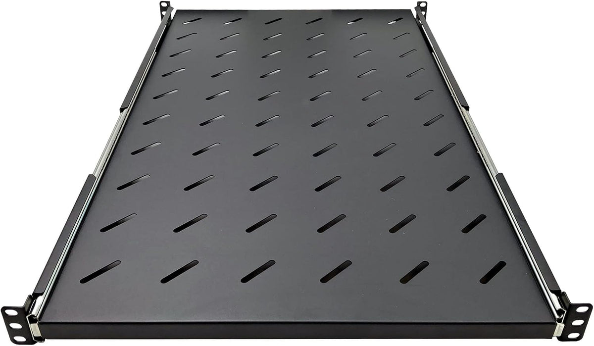 Electriduct 1U Sliding Shelf 30" Depth - Universal 19" Vented Rack Mount Tray 4-Post Network Equipment Server Cabinet Audio System Enclosure - Image 2