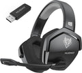 NUBWO Wireless Gaming Headset with Mic for Ps5 Ps4 PC, Zero Interference, 100-Hour Battery All-Day Play, 23ms Sync​ for Fortnite & Call of Duty/FPS Gamers, Triple Mode All Devices Compatible - Gray by NUBWO