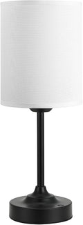 Touch Control Cordlss Table Lamp, USB-C Rechargeable Lamp with Stepless Dimming, 4000mAh Battery Operated Bedside Lamp for Bedroom, Living Room, Night Light & Emergency Lighting, Black, 1 Pack by KakanuoLightings