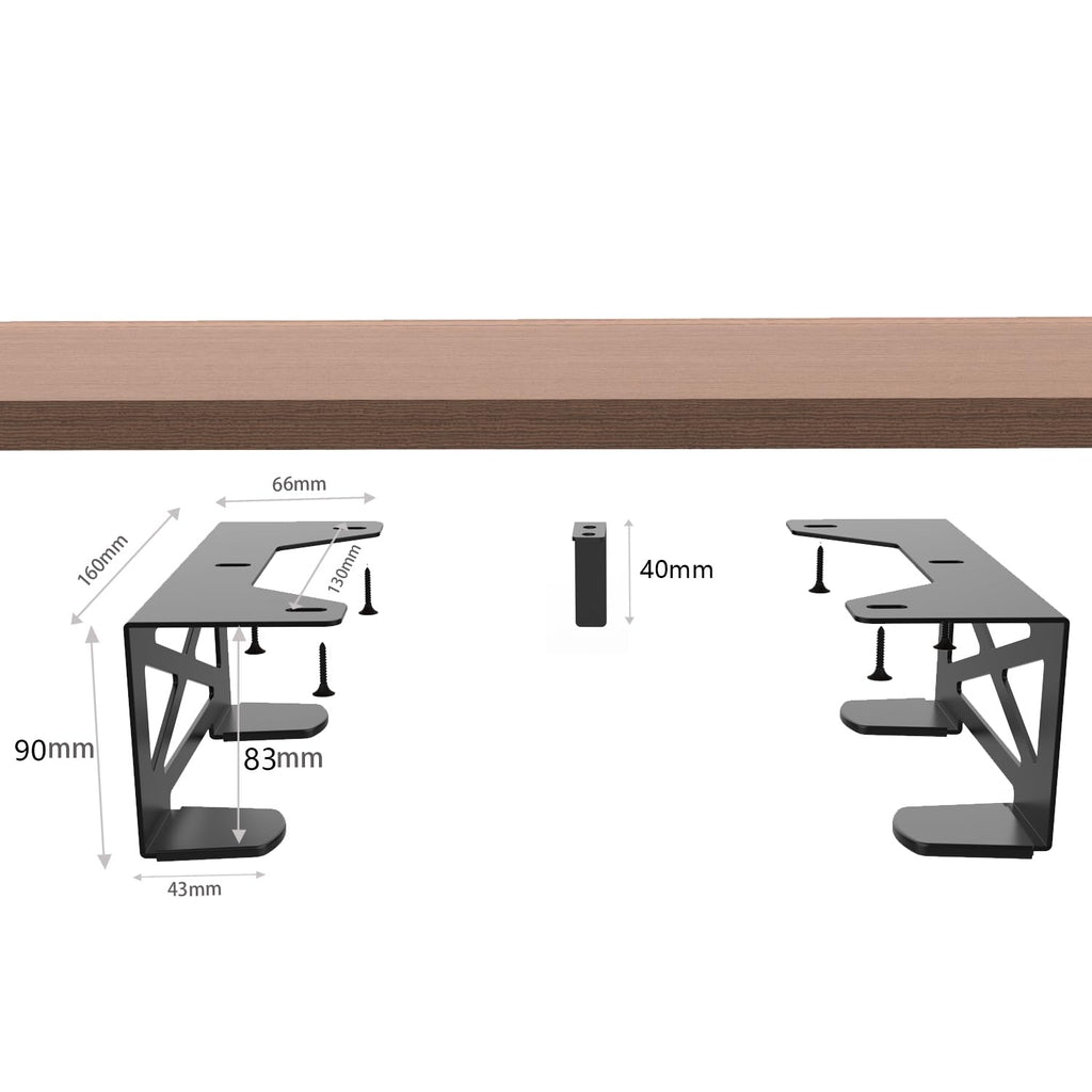 Under Desk Mount Metal Bracket for Small PC, Audio Amplifier, Xbox/PS4 - Image 5