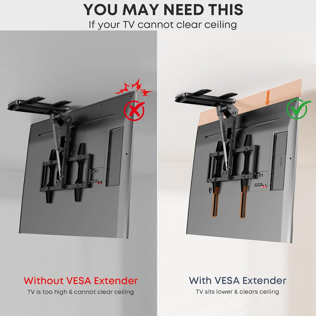 Vertical VESA Extender Plate Bracket Kit, Up to 8.36" Downward Extension - Image 6