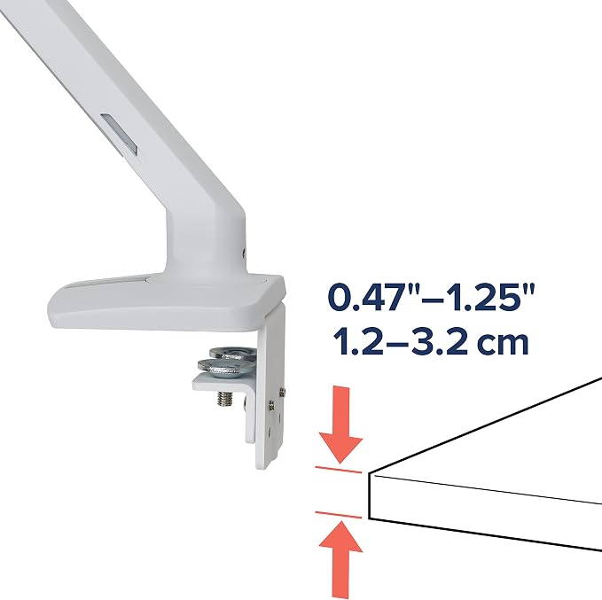 Ergotron – MXV Single Monitor Arm, VESA Desk Mount – for Monitors Up to 34 Inches, 7 to 20 lbs – White - Image 9