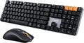 ProtoArc KM310 Wireless Mechanical Keyboard and Mouse, No Backlight | Aluminum quiet mechanical keyboard connects 3 devices via Bluetooth/2.4G, lightweight mouse, rechargeable, for Windows/Mac by ProtoArc