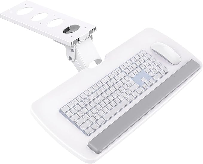 HUANUO Keyboard Tray Under Desk, 360 Adjustable Ergonomic Sliding Keyboard & Mouse Tray, Under Desk Keyboard Tray Slide Out, Keyboard Holder Under Desk for Typing in Home, Office Work, 25"W x 9.84"D by HUANUO