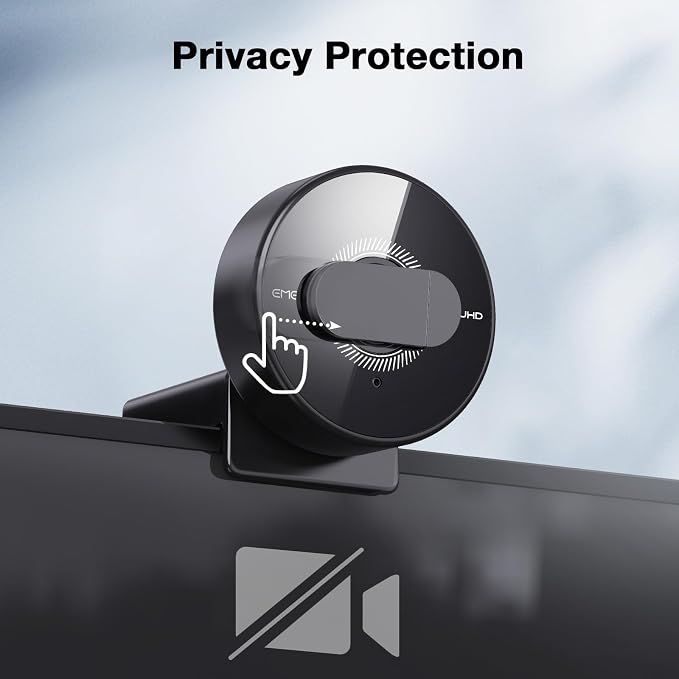 EMEET C950 4K Webcam for PC, PDAF Autofocus, USB Webcam with Microphone | Physical Privacy Cover, 1080P@60FPS, USB 2.0 Plug&Play, No Tripod Hole, Web Cam w/ 70°View for Meeting/Online Classes/Zoom - Image 8