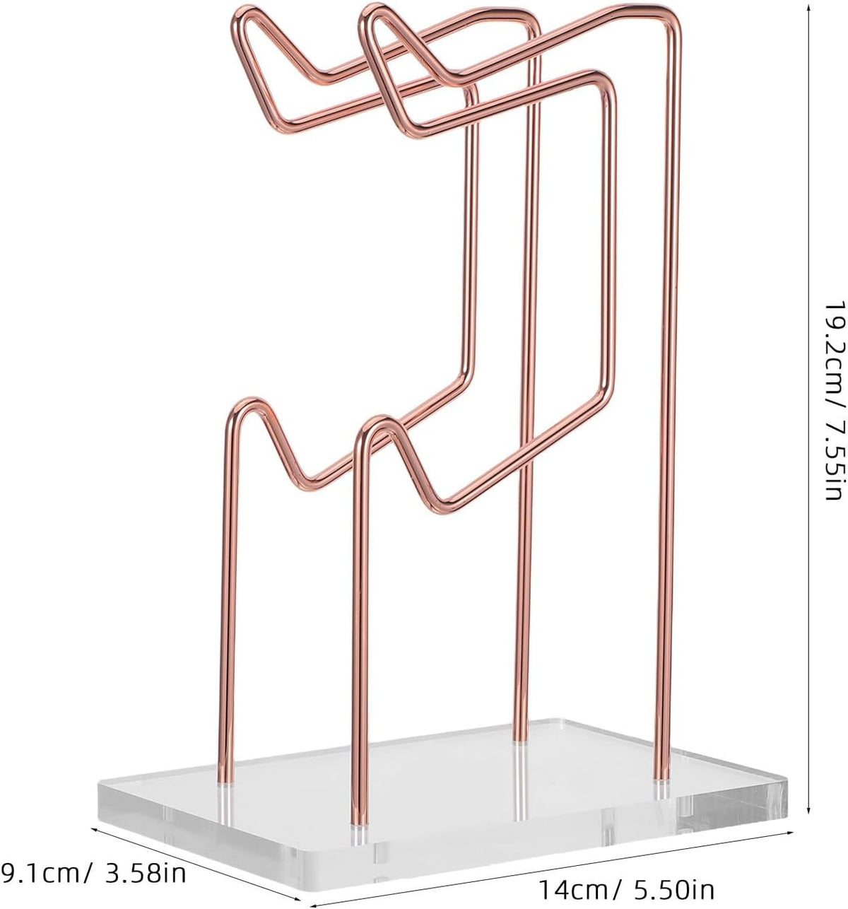 Gaming Controller Holder Stand, Acrylic Display Organizer with Iron Base - Image 2
