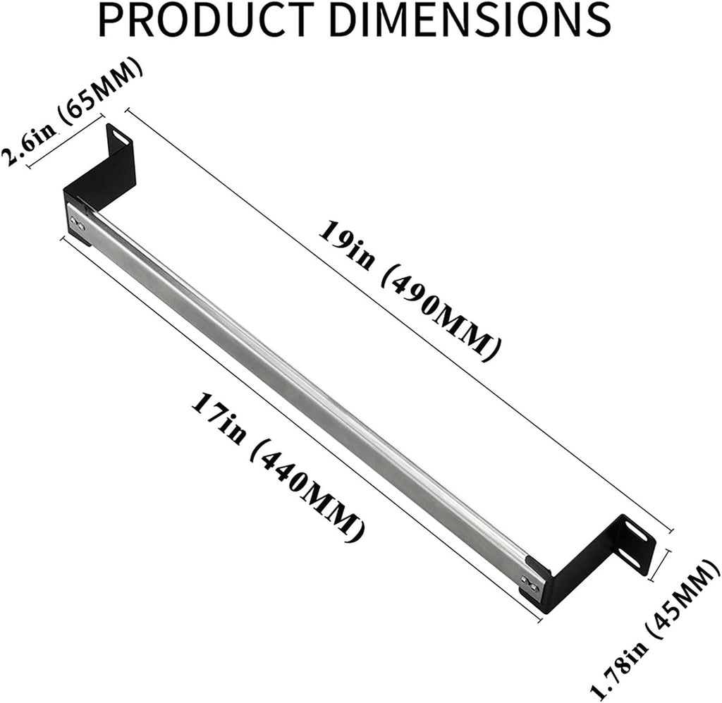 35mm Din Rail Kit Rail Mount Bracket Length 19 Inch 33lb Capacity - Image 3
