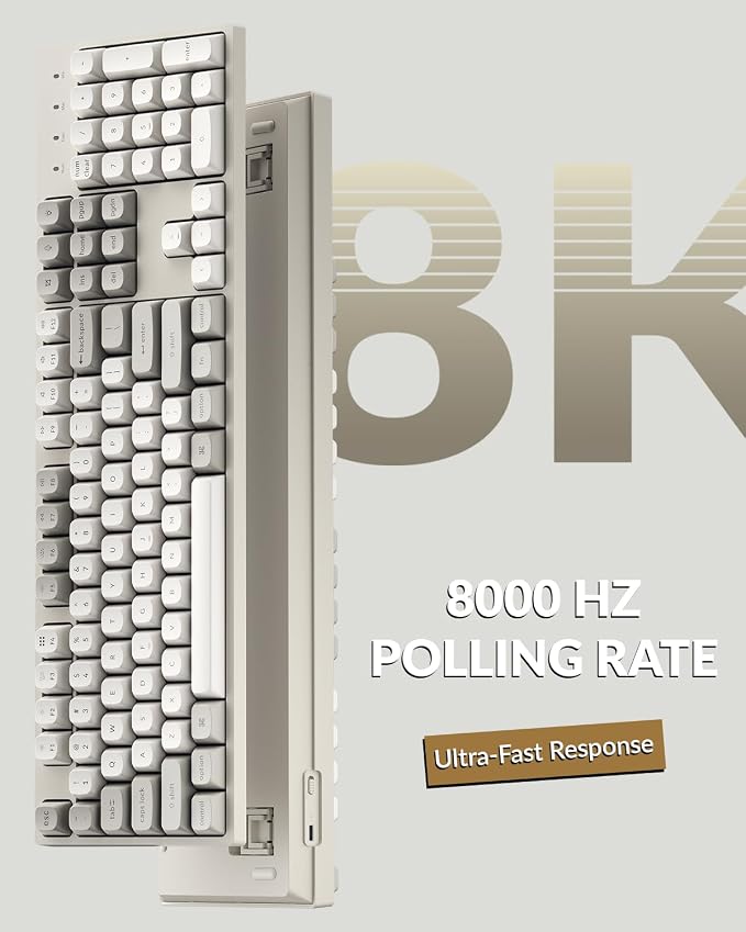 Keychron C2 Pro Wired Mechanical Keyboard with 8K Hz Polling Rate, Full Size Custom RGB Backlit Hot-Swappable, Non-Shine Through PBT Keycaps Compatible with Mac Windows Linux (Silent Banana Switch) - Image 2