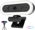 saylas 2K Webcam with Lights, HD Webcam for PC, 2K@60FPS Web cam with Microphone, 65° FOV, Autofocus, Noise Cancellation, Privacy Cover, Web Camera for Computer/Laptop, USB Streaming Computer Camera by SAYLAS