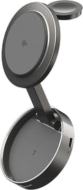j5create Qi2 3-in-1 Zinc Alloy Magnetic Wireless Charging Station – for iPhone/Apple Watch/AirPods | 15W Fast Charging | Adjustable Phone/Watch Stand, Rotating Base | Foldable Travel Design (JUPW3515) by j5create