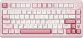 wegear 75% Compact Mechanical Keyboard with Knob for PC/Mac/Laptop-Pink | Hot-Swappable Linear Switch, Tri-Mode Bluetooth/2.4G Wireless/USB-C Wired, Gasket Gaming Keyboard, PBT, RGB Backlit, 79 Keys by wegear