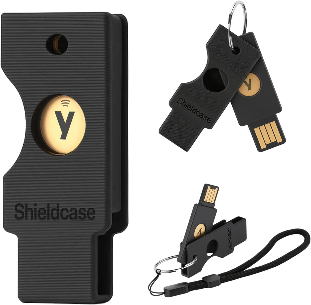 Protective Case for Yubikey 5 NFC, Black by Shieldcase
