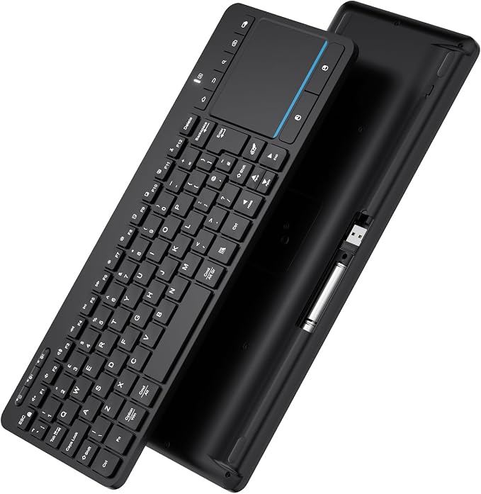 Multi-Device Wireless Bluetooth Keyboard with Touchpad-QWERTY | Wireless Keyboard with Multi--Touch Big Size Trackpad,Support 3 Devices for PC,Windows, Android, Chrome OS, Laptop, Tablet - Image 8