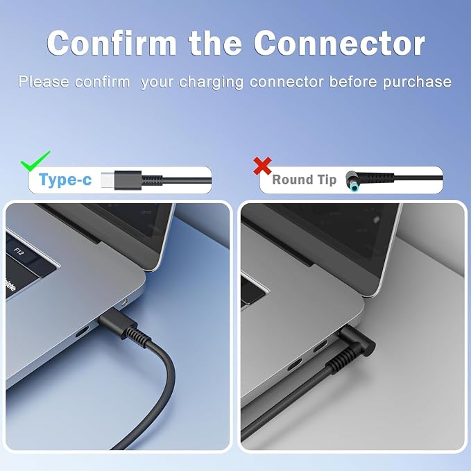 65W USB C Universal Laptop Charger | Compatible with HP Lenovo ThinkPad/Yoga Dell Asus Acer Chromebook and all USB-C devices. Fast charging power adapter - Image 6