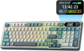 RK ROYAL KLUDGE S98 Wireless Mechanical Keyboard w/Smart Display & Knob | 96% Top Mount RGB Gaming Keyboard BT/2.4G/USB-C, 5-Layer Noise Dampening, Creamy Sound Pre-lubed Switch,Hot Swap, 98 Keys by RKROYALKLUDGE