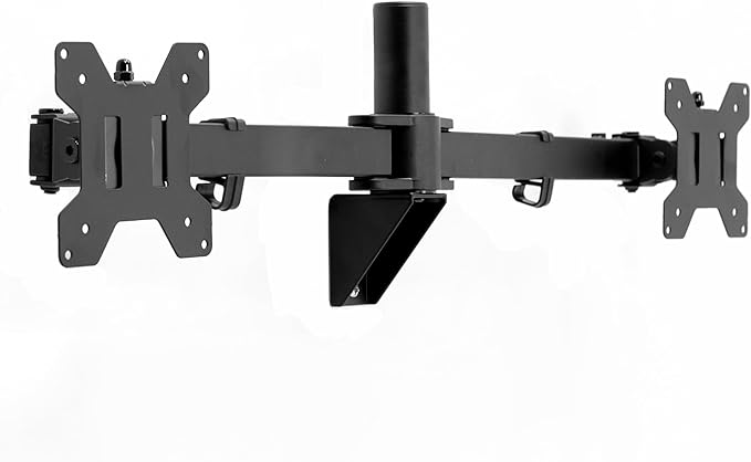 VIVO Premium Dual 21 to 32 inch LCD LED Monitor Wall Mount, Heavy Duty Telescoping Arms, Flush Wall Setup, Fits 2 Screens, Black, MOUNT-TS32B by Unknown