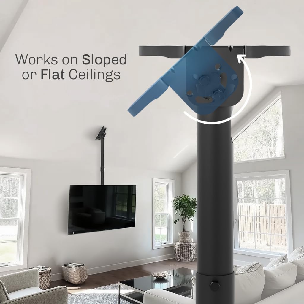 VIVO Black TV Ceiling Mount for 43 to 86 inch Screens, MOUNT-VC86-5 - Image 9