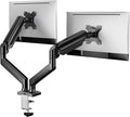 ErGear Dual Monitor Stand up to 33 inches Screen, Load-Bearing Max 22 lbs Each Arm, Adjustable Dual Monitor Mount, Sturdy Steel vesa Monitor Mount with Stable VESA 75x75 100x100mm by ErGear