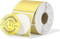 MUNBYN 2 Inch Transparent Round Thermal Labels, 500 Sheets/1 Roll by MUNBYN