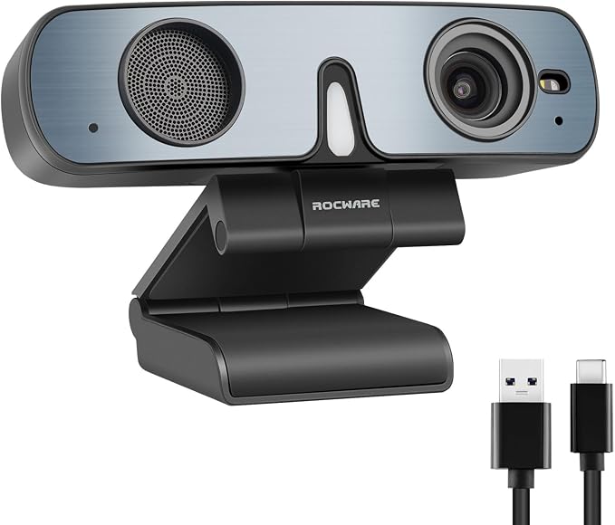 RC28 Webcam for Online Teaching, Clear Voice, 1080p60fps by ROCWARE
