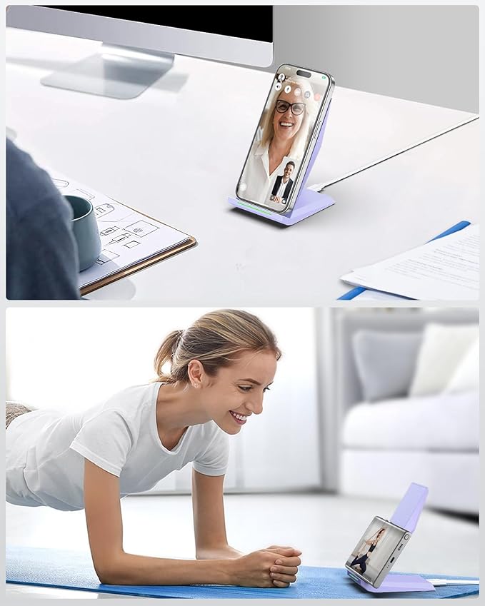 NANAMI Fast Wireless Charger 2 Pack, Desktop Wireless Charging Stand | Compatible with iPhone 17/17 Air/16/15/14/13, Phone Charger Dock for Samsung Galaxy S26/S25/S24/S23/S22/S21, Pixel 8/7 - Image 7