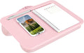 LAPGEAR Compact Lap Desk – Rose Quartz, Fits 14" Laptops | Microbead Cushion, Built-In Pencil Slot, Carry Handle, Fits Standard Letter-Size Paper (8.5" × 11") by LapGear