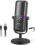 CMTECK USB Microphone for PC, PS4/PS5, Laptop – Computer Microphone with RGB Lighting, Mute Button, Mic Gain, Plug & Play, 3 Sound Modes for Streaming, Podcasting, Recording by CMTECK