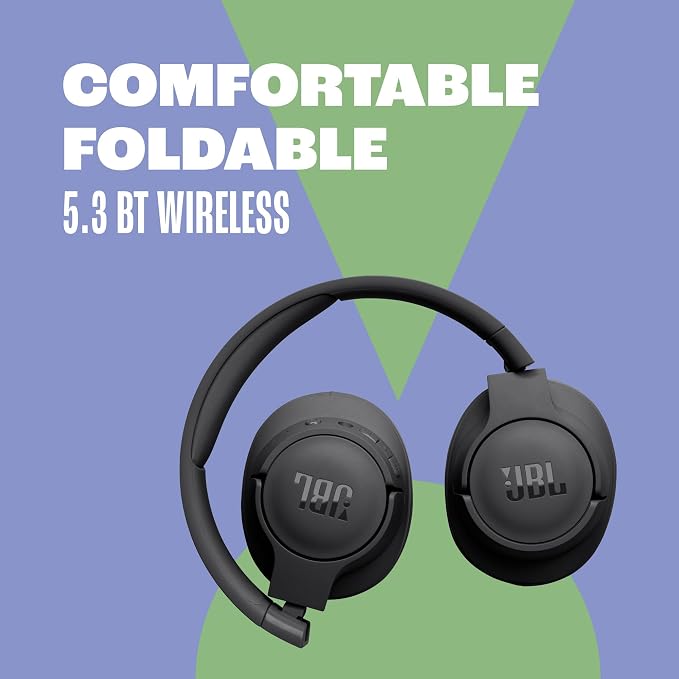 JBL Tune 720BT - Wireless Over-Ear Headphones - Purple | JBL Pure Bass Sound, Wireless Bluetooth 53 technology, Customize your listening experience, Hands-free calls with Voice Aware - Image 4