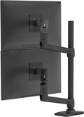 Ergotron – LX Vertical Stacking Dual Monitor Arm, VESA Desk Mount – for 2 Monitors Up to 40 Inches, 7 to 22 lbs Each – Tall Pole, Matte Black by Unknown