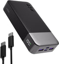 NOBIS Portable Charger 45W 20000mAh Power Bank Fast Charging | 2C+2A Battery Pack with C to C Cable, Battery Bank with Digital Display for iPhone Android Laptop etc by NobisPowerbank