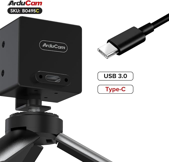Arducam USB 3.0 Camera, 960 * 600@80fps High-Speed Global Shutter UVC Camera Module, 1/2.6" 2.3MP Color AR0234 USB Webcam with 95°(D) M12 Lens for Windows and Linux - Image 5