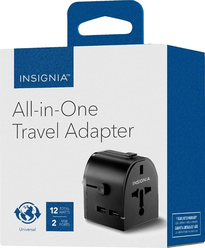 Insignia All-in-One/Grounded Travel Adapter and Converter Series (All-in-One Travel Adapter) by INSIGNIA