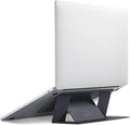 MOFT Laptop Stand for Desk, Adhesive MacBook Computer Stand with 2 Adjustable Viewing Angles, Foldable and Portable Laptop Riser Compatible with 11"-16" Laptops, Black(Adhesive Version) by MOFT
