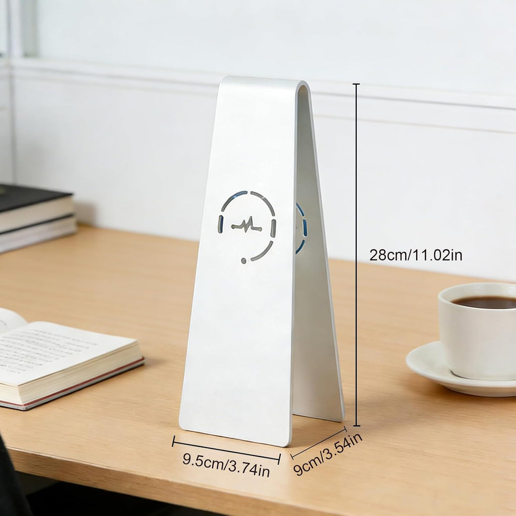Aluminum Headphone Stand, Universal Headset Holder for Desk, Gaming Headphone Hanger with Anti-Slip Base, Compatible with Over-Ear & On-Ear Headphones (White) - Image 5