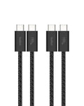 Belkin USB C to USB C 60W Braided Cable 2 Pack, 3.3ft iPhone Charger Cord | iPhone 15/16/17, Samsung Galaxy S26, Pixel 10, Airpods, iPad, Nintendo Switch 2, MacBook, Steam Deck, Travel, Chromebook by Unknown