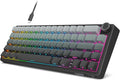 RK ROYAL KLUDGE R65 Wired Gaming Keyboard with Volume Knob, 60% Percent RGB Backlit Mechanical Keyboard, Side Printed PBT Keycaps, QMK/VIA, 66 Keys Hot Swappable Beige Switch, Gradient Black by RKROYALKLUDGE