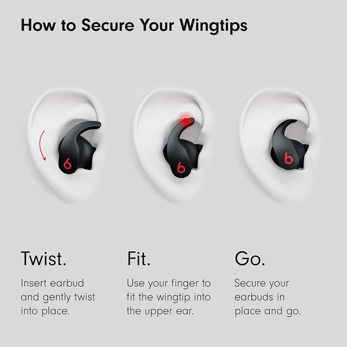 Beats Fit Pro - True Wireless Noise Cancelling Earbuds - Beats Black with AppleCare+ (2 Years) - Image 4