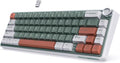 RK ROYAL KLUDGE R65 Wireless Mechanical Keyboard, 60% Keyboard with Knob | Tri-Mode 2.4G/USB-C/Bluetooth, QMK/VIA Custom Keyboard with 66 Keys and CNC Metal Knob, Hot Swappable, Cream Switch, Green by RKROYALKLUDGE