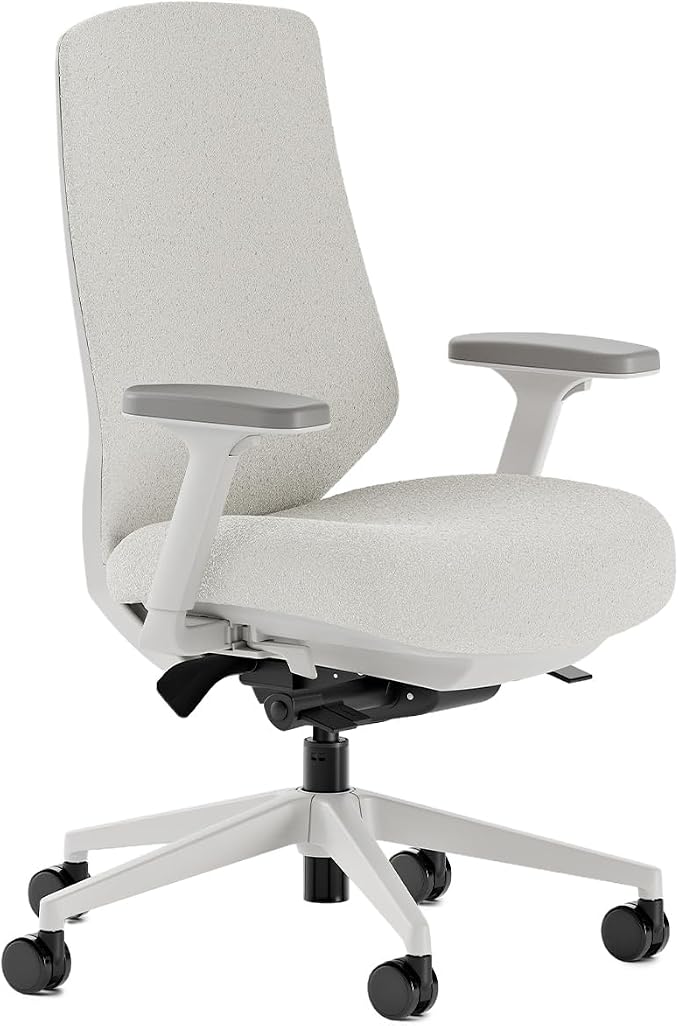 Branch Ergonomic Chair Pro, Mesh Office Chair with 14 Points of Adjustment | Height, Depth and Tilt Adjustable, 5D Armrests, Forward Tilt, Smooth Recline, and Lumbar Support, Ivory Boucle by Branch