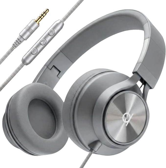 ARTIX Wired Headphones for Kids & Adults - Built-in Mic & Volume Control, Kids Headphones for School & Travel, Girls & Boys Head Phones for Computer, iPad, Chromebook, Tablet, Laptop 3.5mm Aux Cord by ARTIX