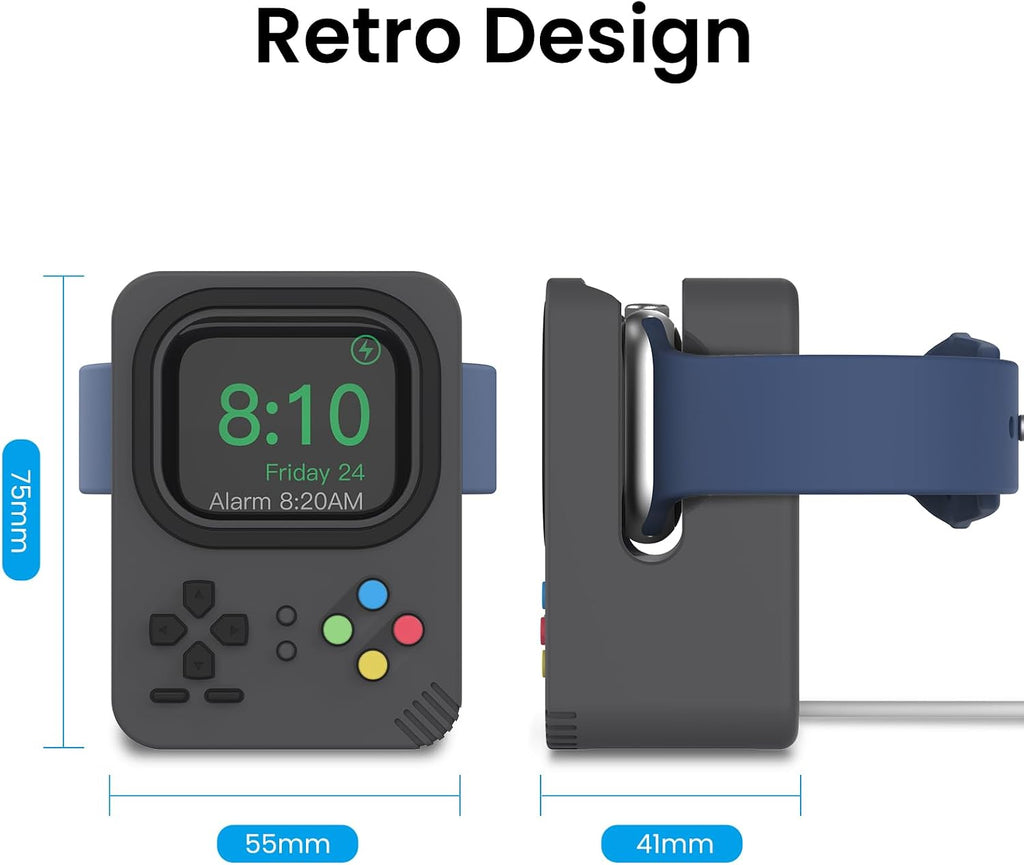 Delidigi Silicone Charger Stand Dock for Apple Watch All Series - Image 3