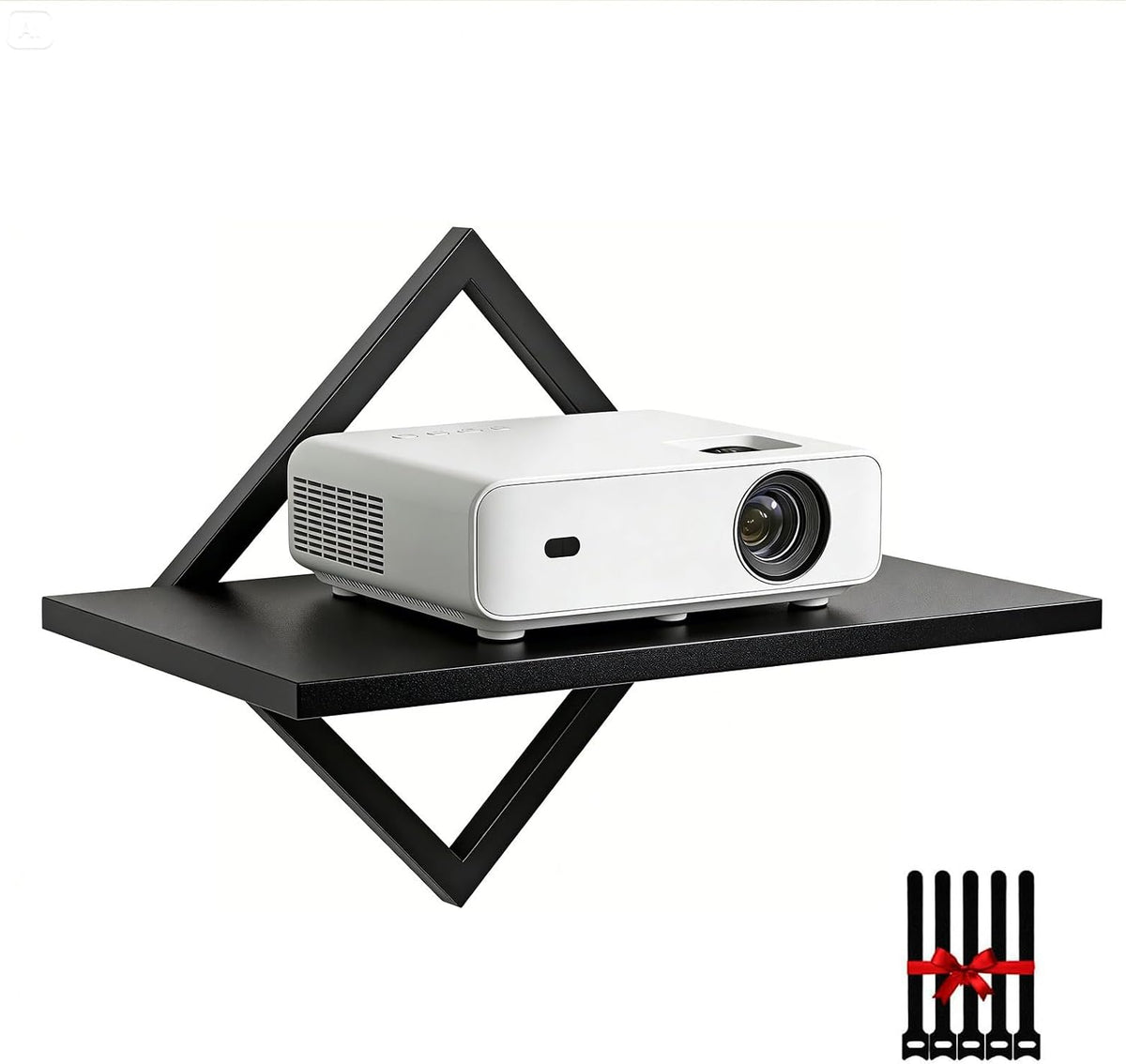 DAWASAPAT Projector Shelf for Wall Mount, 14.97" x 7.87" Floating Shelf & Rack Holder for Router, Modem, Cable Box, Compatible with Gaming Consoles by DAWASAPAT