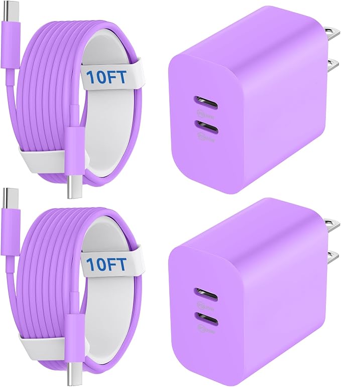 Phone 17 16 15 Charger USB C Wall Charger Block with 10FT USB C Fast Charging Cable for Phone 17 16 15/16 15 Plus/16 15 Pro/17 16 15 Pro Max by Auorld