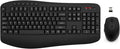 Wireless Keyboard and Mouse Combo, EDJO 2.4G Full-Sized Ergonomic Computer Keyboard with Wrist Rest and 3 Level DPI Adjustable Wireless Mouse for Windows, Mac OS Desktop/Laptop/PC,Classic Black by EDJO