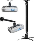 2-Be-Best Upgraded Long Projector Mount Height 25-39"/ 63-100CM Projector Ceiling Mount Adjustable Projectors Mounts for Ceiling Black by 2-Be-Best