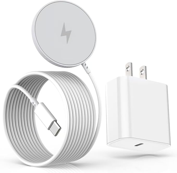 Magnetic iPhone Wireless Charger,10FT Fast Charging Apple Mag Safe Charger Wireless Charging Pad for iPhone Air/17 Pro Max/16 Pro/16 Plus/15 Pro/14/13/12/11/AirPods 3/Pro 3/2 Phone Mag safe Charge Pad by Kruidvat
